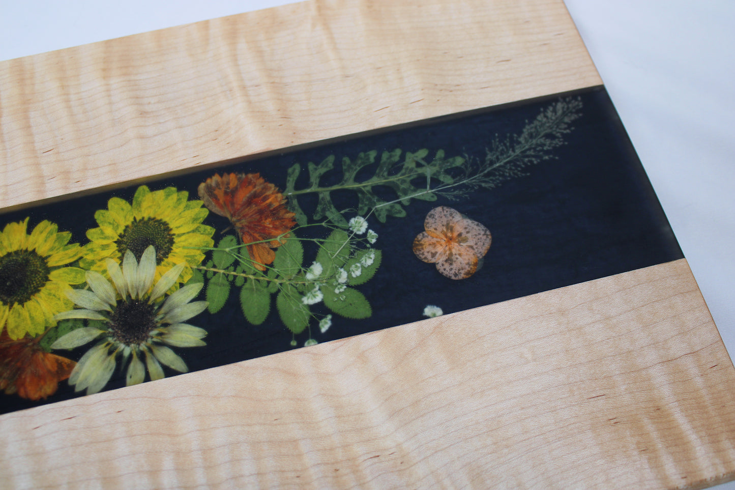 Curly Maple Botanical Charcuterie Board