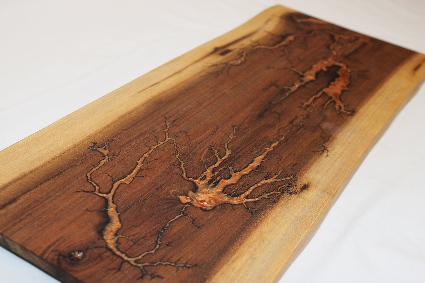 Walnut Lichtenberg Charcuterie Board