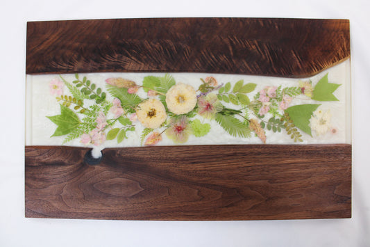 Walnut Botanical Charcuterie Board