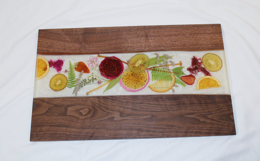 Walnut Botanical Charcuterie Board