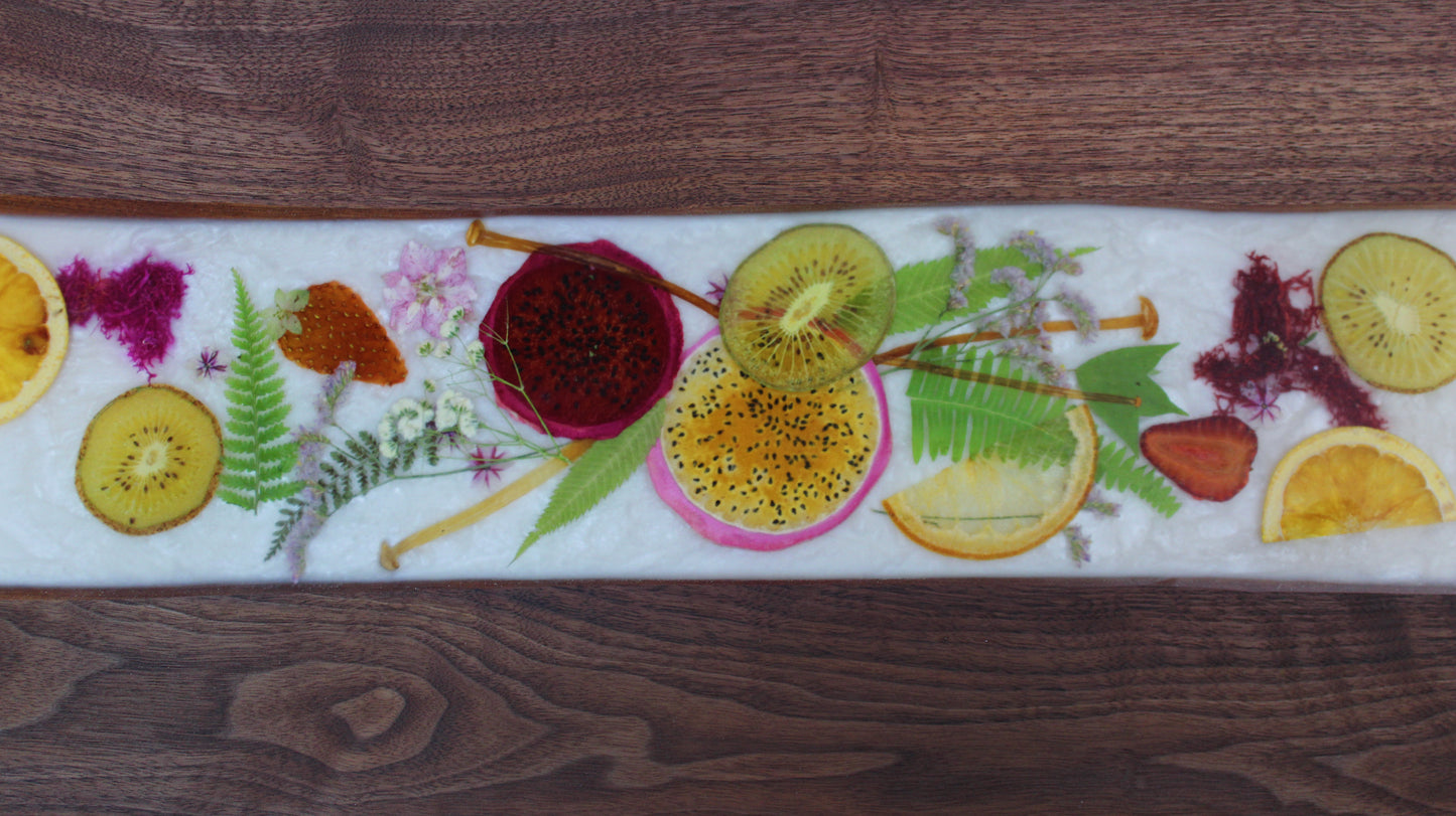 Walnut Botanical Charcuterie Board