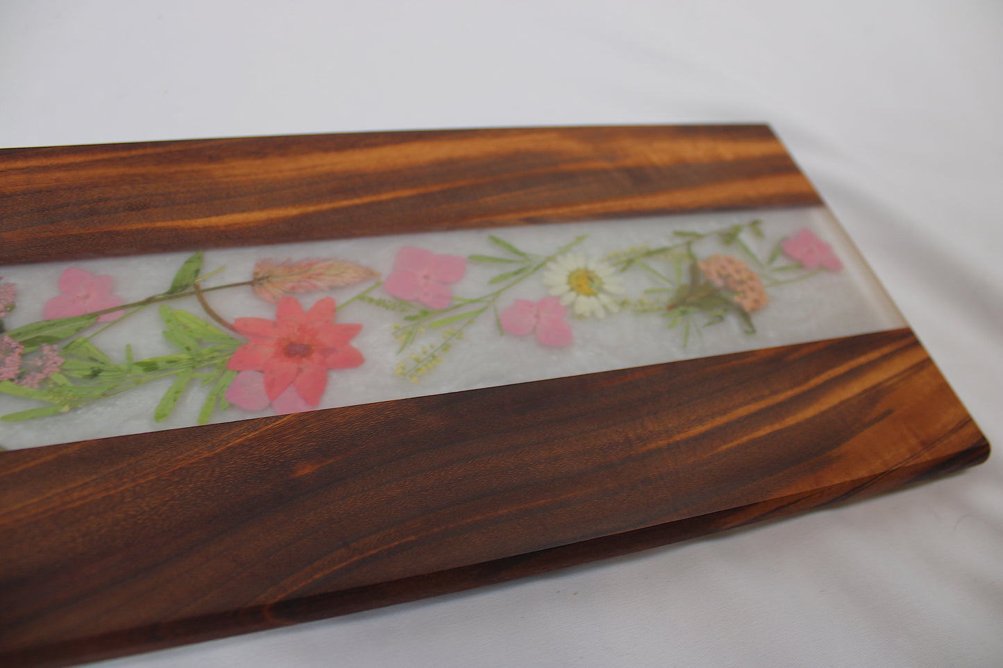 Tiger Wood Botanical Charcuterie Board
