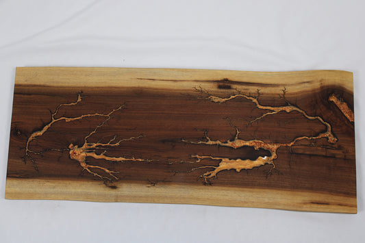 Walnut Lichtenberg Charcuterie Board