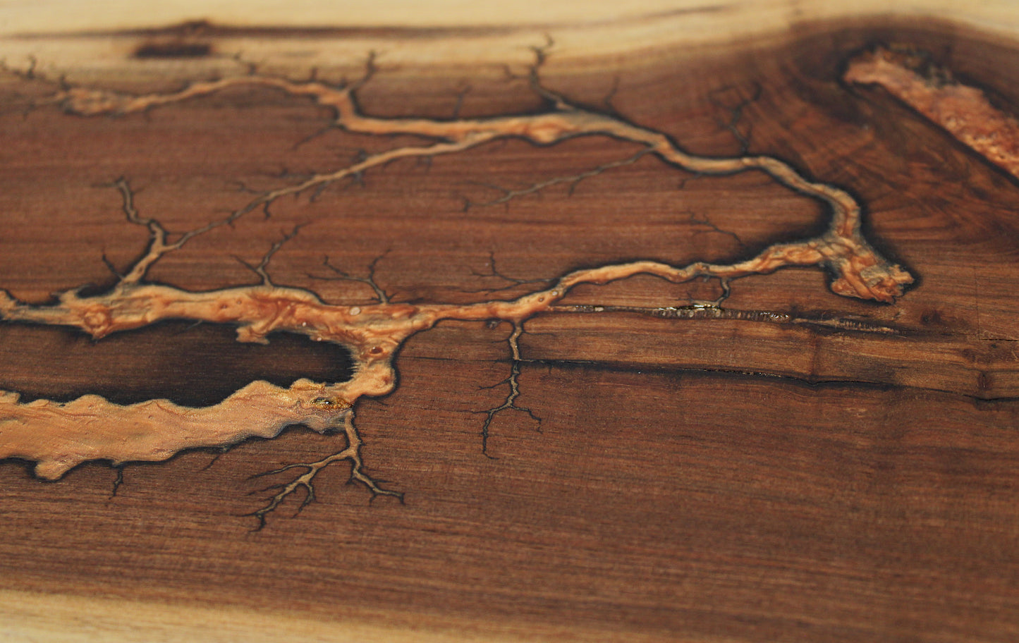 Walnut Lichtenberg Charcuterie Board