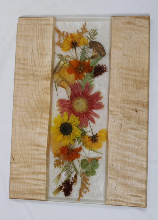 Curly Maple Botanical Charcuterie Board