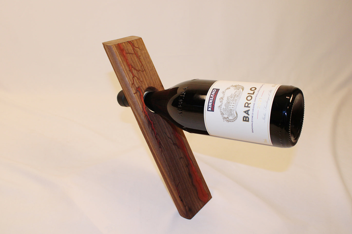 Walnut Balancing Wine Holder
