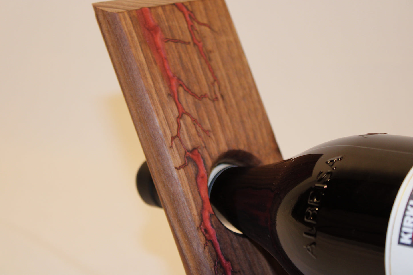 Walnut Balancing Wine Holder
